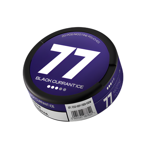 77 Blackcurrant – cutie de pliculețe cu nicotină