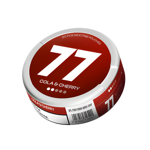 77 Cola &amp; Cherry Light – cutie de pliculețe cu nicotină