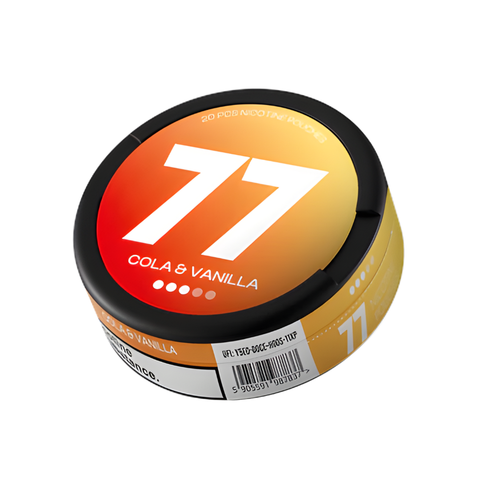 77 Cola Vanilla – cutie de pliculețe cu nicotină