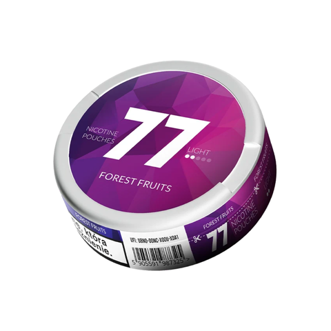 77 Forest Fruits Light – cutie de pliculețe cu nicotină