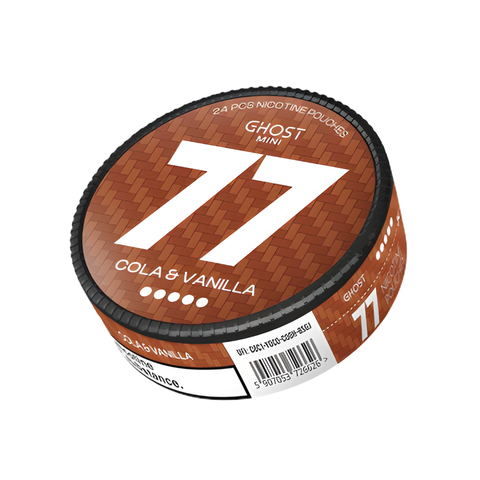 77 Ghost Mini Cola Vanilla Extra Strong – cutie de pliculețe cu nicotină