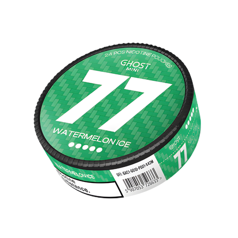 77 Ghost Mini Watermelon Ice Extra Strong – cutie de pliculețe cu nicotină