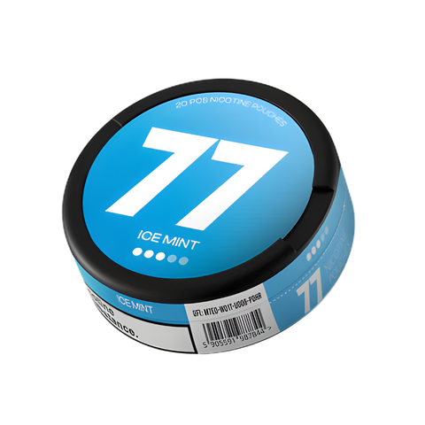 77 Ice Mint – cutie de pliculețe cu nicotină