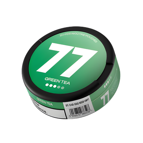 77 Nicotine Pouches Green Tea – cutie de pliculețe cu nicotină