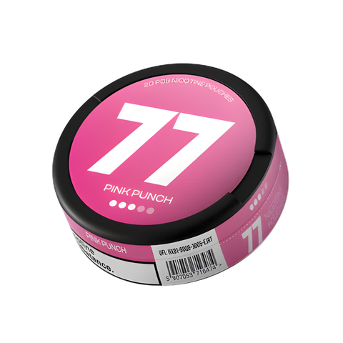 77 Pink Punch – cutie de pliculețe cu nicotină