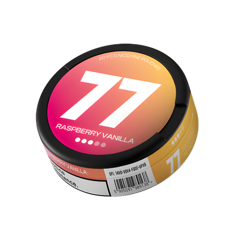 77 Raspberry Vanilla Medium – cutie de pliculețe cu nicotină
