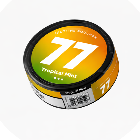 77 Tropical Mint – cutie de pliculețe cu nicotină