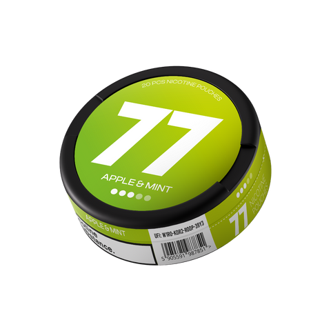 77 Apple &amp; Mint – nikotino maišelių dėžutė