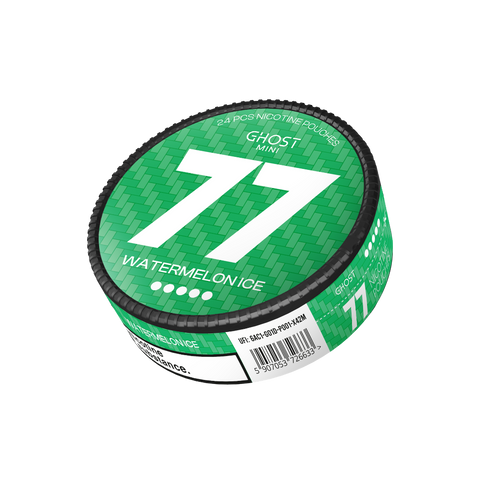 77 Ghost Mini Watermelon Ice Extra Strong – nikotino maišelių dėžutė