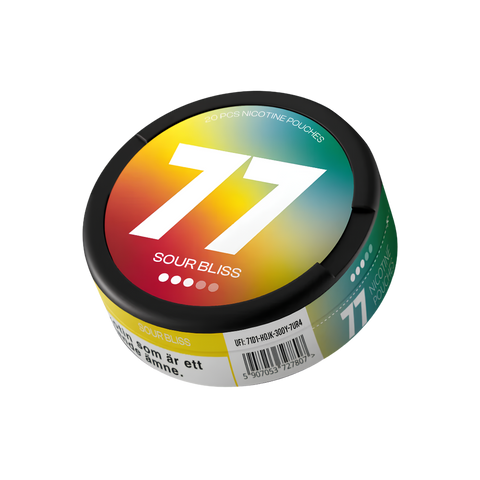 77 Sour Bliss – nikotino maišelių dėžutė