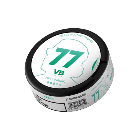 77 Nicotine Pouches VB Edition Spearmint – nikotino maišelių dėžutė