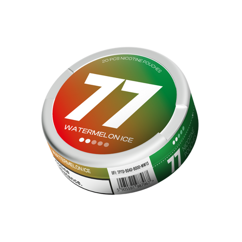 77 Arbūzo šviesa – nikotino maišelių dėžutė