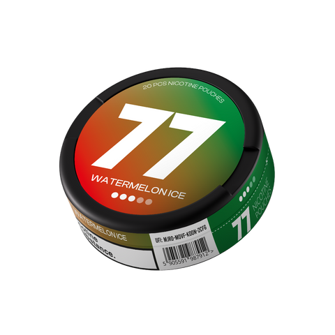 77 Watermelon Ice Medium – nikotino maišelių dėžutė