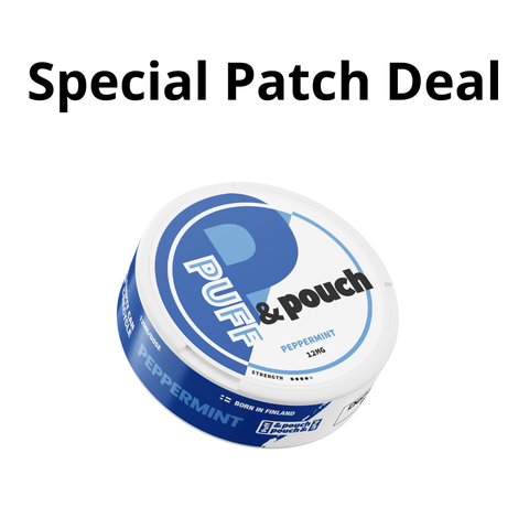 Puff & Pouch Peppermint 12mg - Special Patch Deals