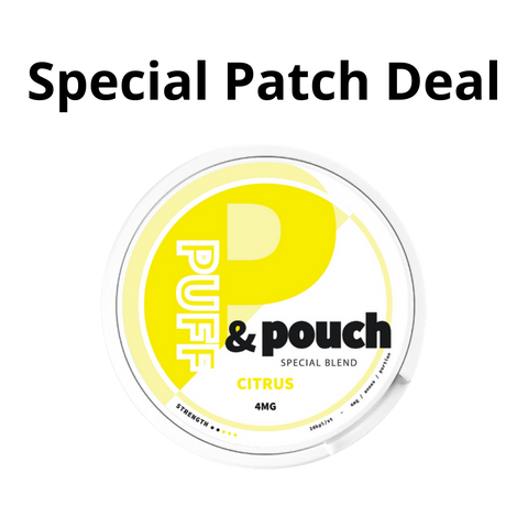 Puff & Pouch Citrus 4mg - Special Patch Deals