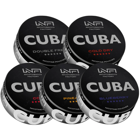 Cuba Black Mixpack – nikotīna maisiņu kārba