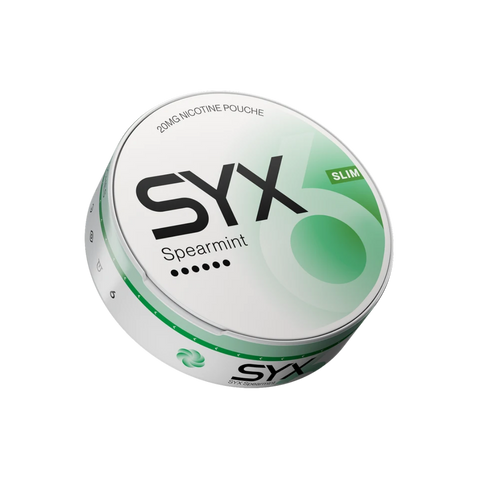 Syx Slim Spearmint 20mg – nikotino maišelių dėžutė