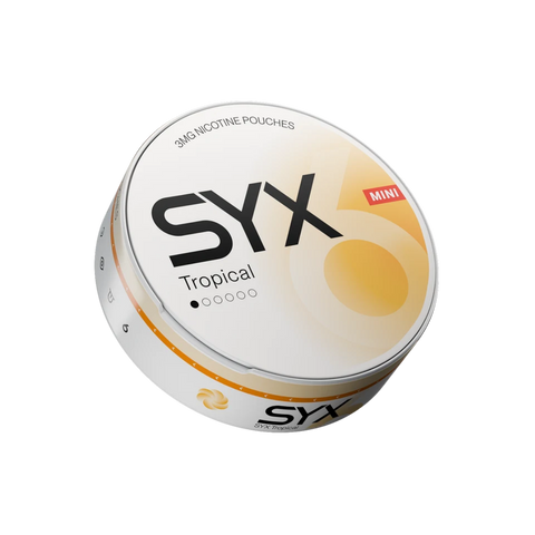 Syx Mini Tropical 3mg – sachets de nicotine boîte