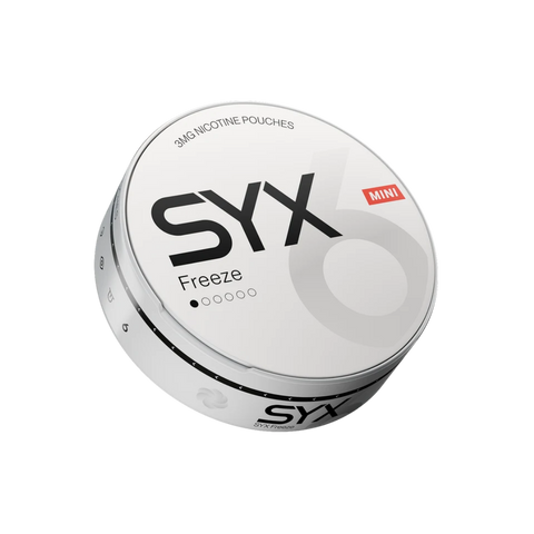 Syx Mini Freeze 3mg – sachets de nicotine boîte