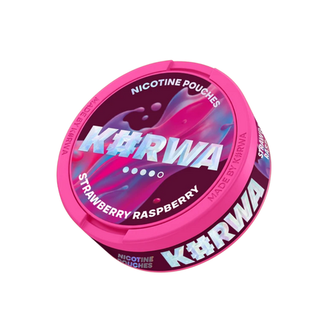 Kurwa Strawberry Raspberry – škatlica nikotinskih vrečic