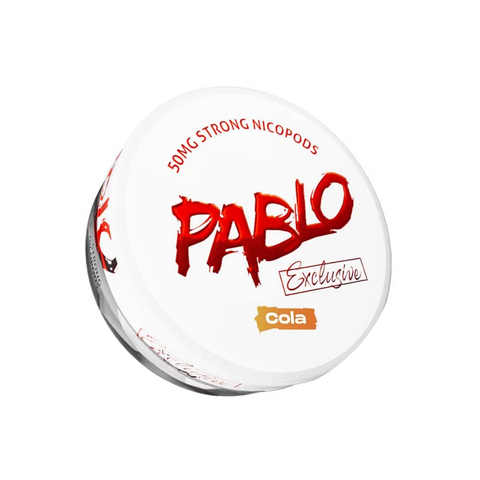Pablo Exclusive Cola – nikotino maišelių dėžutė