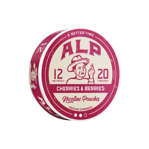 Alp Cherries &amp; Berries 12mg – nikotino maišelių dėžutė