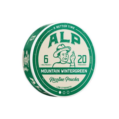 Alp Mountain Wintergreen 6mg – nikotino maišelių dėžutė