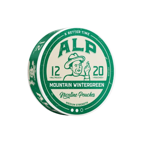Alp Mountain Wintergreen 12mg – nikotino maišelių dėžutė