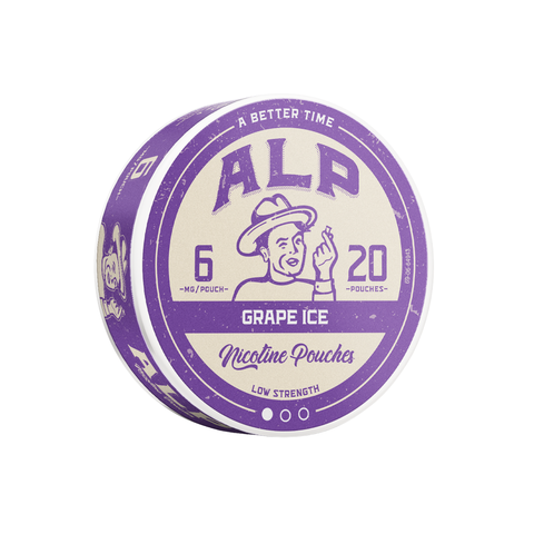 Alp Grape Ice 6mg – nikotino maišelių dėžutė