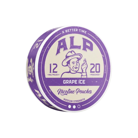 Alp Grape Ice 12mg – nikotino maišelių dėžutė
