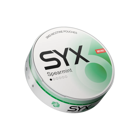 Syx Mini Spearmint 3mg – nicotine pouches can