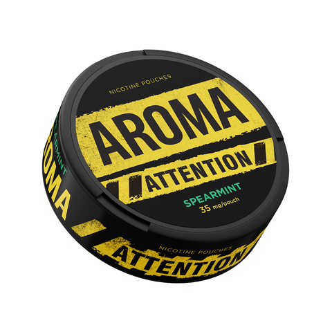 Aroma Attention Spearmint – cutie de pliculețe cu nicotină