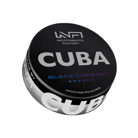Cuba Black Blackcurrant – cutie de pliculețe cu nicotină