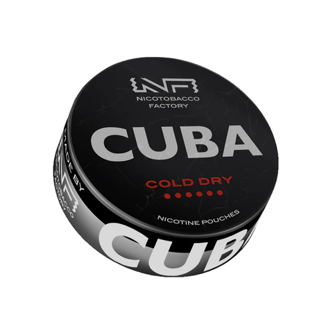 Cuba Black Cold Dry – cutie de pliculețe cu nicotină