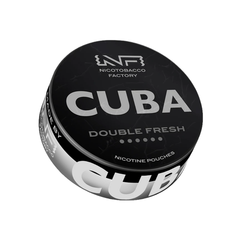 Cuba Black Double Fresh – cutie de pliculețe cu nicotină