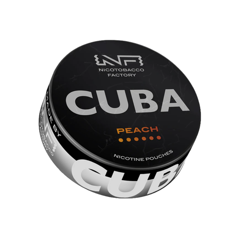 Cuba Black Peach – nicotine pouches can
