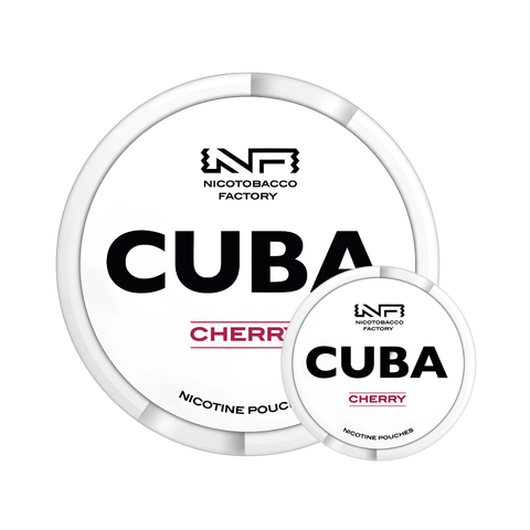Cuba White Cherry Mega Can – cutie de pliculețe cu nicotină