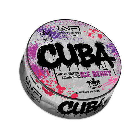 Cuba White Ice Berry – Nikotinbeutel Dose