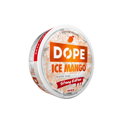 Dope Ice Mango 16mg – cutie de pliculețe cu nicotină