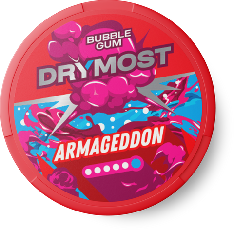 Drymost Armageddon-Kaugummi – Nikotinbeutel Dose