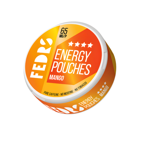 Fedrs Energy Pouches Mango – cutie de pliculețe cu cafeină