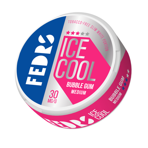 Fedrs Ice Cool Medium Bubble Gum – cutie de pliculețe cu nicotină