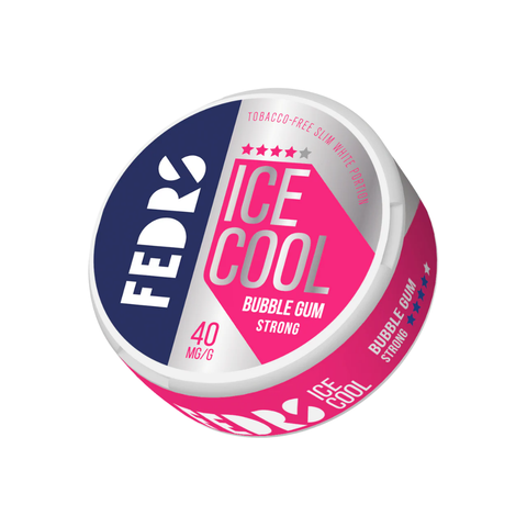 Fedrs Ice Cool Strong Bubble Gum – cutie de pliculețe cu nicotină