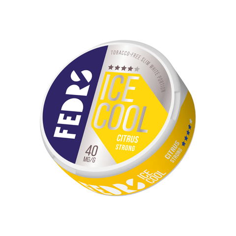 Fedrs Ice Cool Strong Citrus – cutie de pliculețe cu nicotină