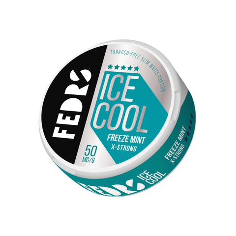 Fedrs Ice Cool X-Strong Freeze Mint – cutie de pliculețe cu nicotină