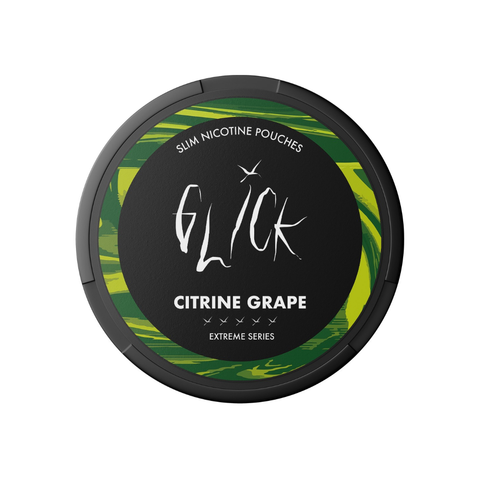 Glick Citrine Grape Extreme Series – nikotino maišelių dėžutė 2