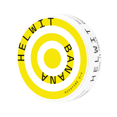 Helwit Banana – cutie de pliculețe cu nicotină