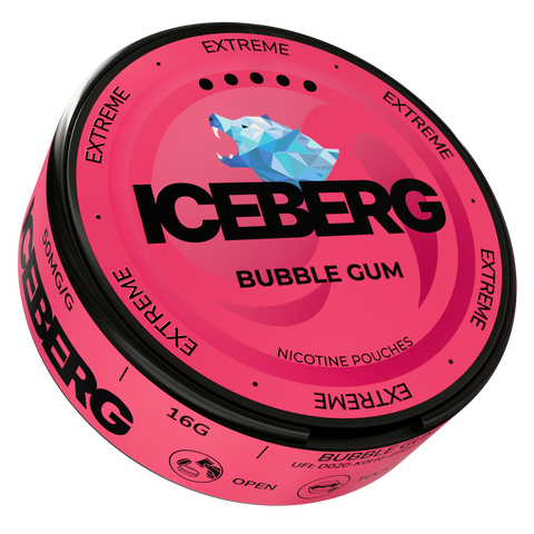 Iceberg Bubblegum – nicotine pouches can 2