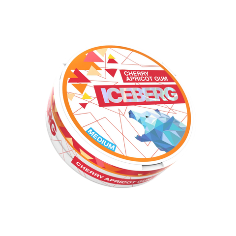 Iceberg Cherry Apricot Gum 20mg – cutie de pliculețe cu nicotină