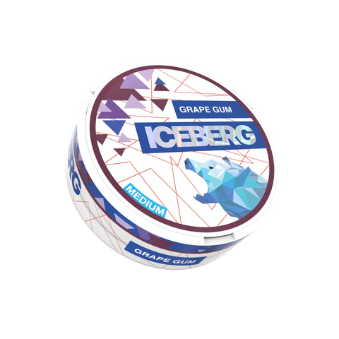 Iceberg Grape Gum 20mg – cutie de pliculețe cu nicotină